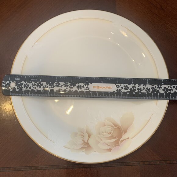 Noritake 7271 Devotion Ivory China Set Of 2 Floral Dinner Plates 10 1/2" Japan - Picture 5 of 5